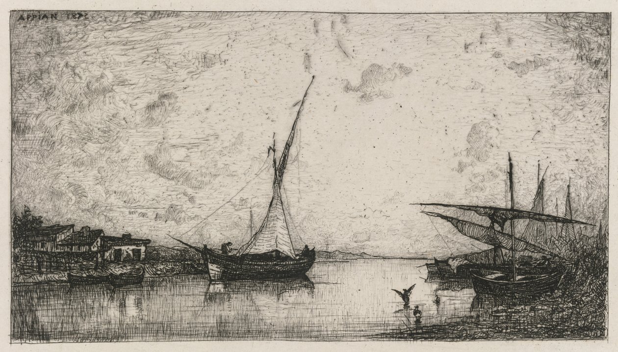 Martiguesin kanava, 1872. tekijältä Adolphe Appian