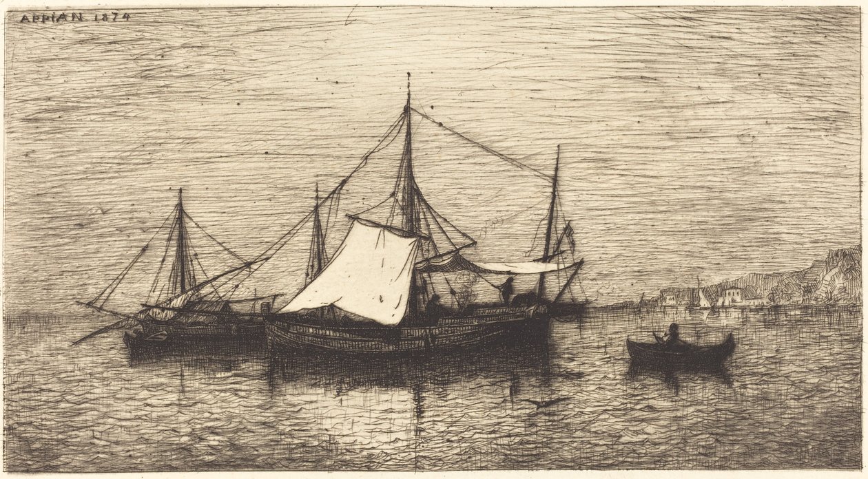 Coasting Trade Vessels, Italia tekijältä Adolphe Appian