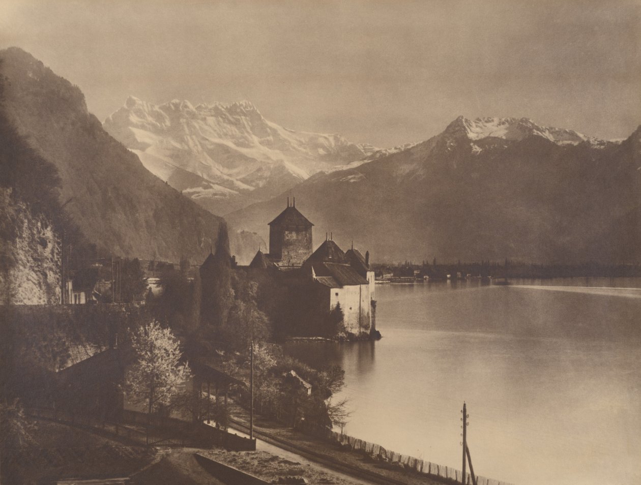 Chillonin linna tekijältä Adolphe Braun
