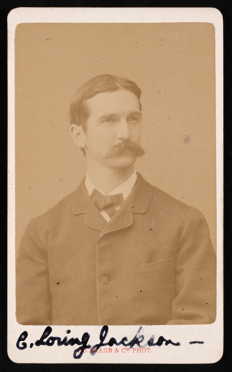 Charles Loring Jacksonin muotokuva 1847-1935, noin 1887. tekijältä Adolphe Braun