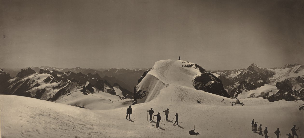 Titlis-vuoren huippu, Sveitsi,1866 (kuva) tekijältä Adolphe Braun