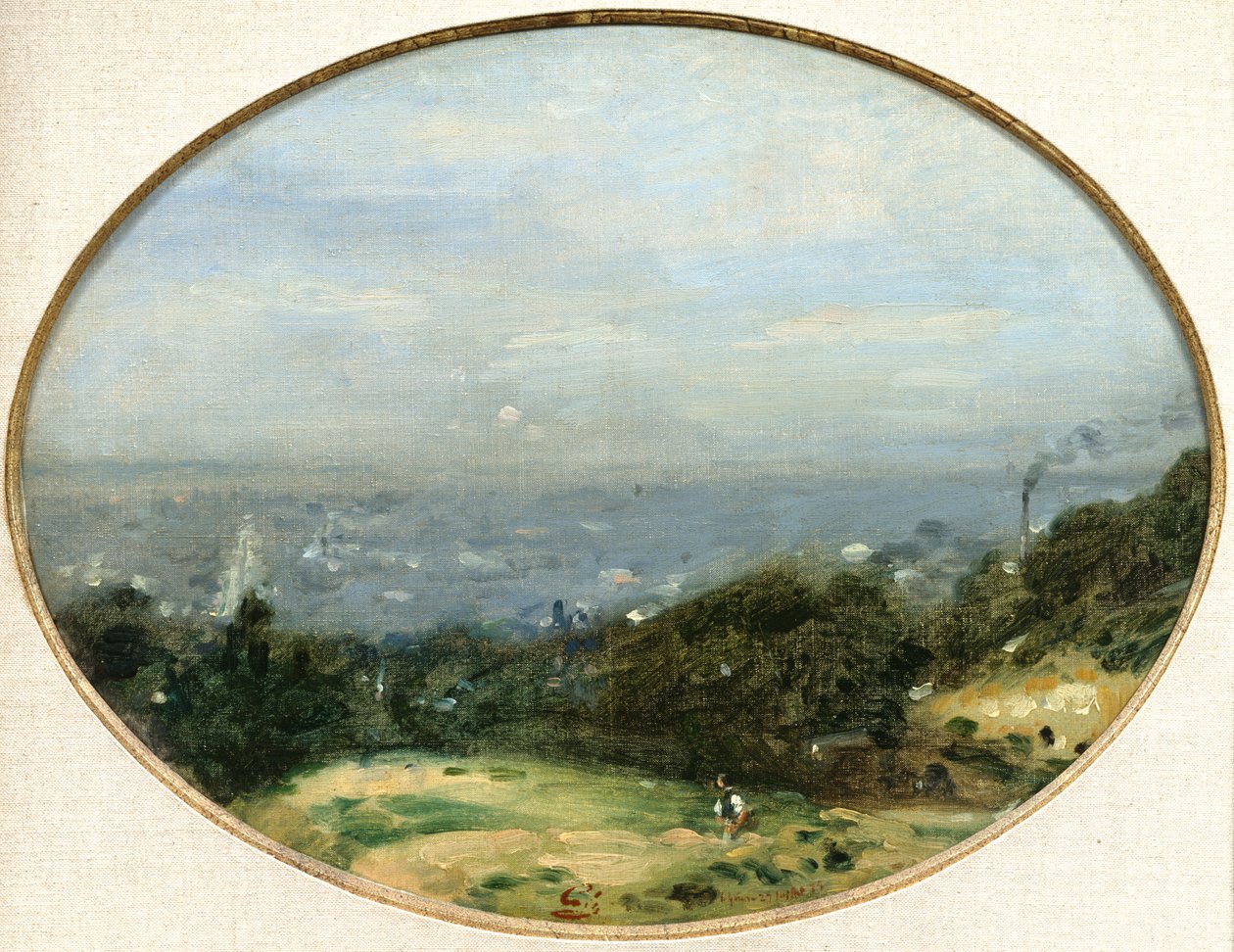 Näkymä Le Havresta, 1875 tekijältä Adolphe Felix Cals
