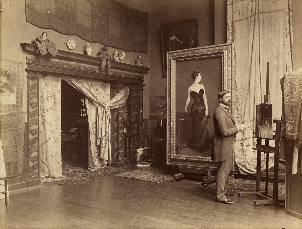 John Singer Sargent ateljeessa tekijältä Adolphe Giraudon
