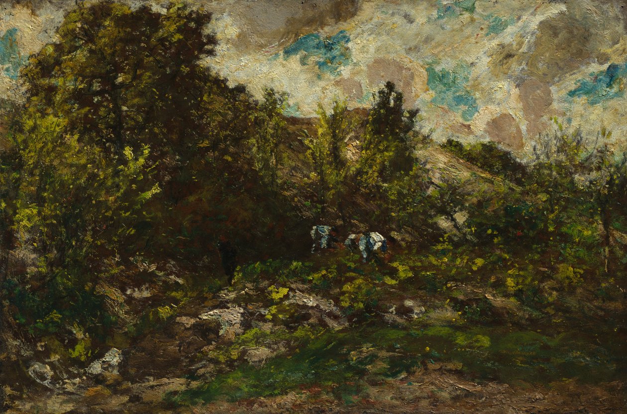 Syksy, n.1867-69 (öljy puupaneelille) tekijältä Adolphe Joseph Thomas Monticelli