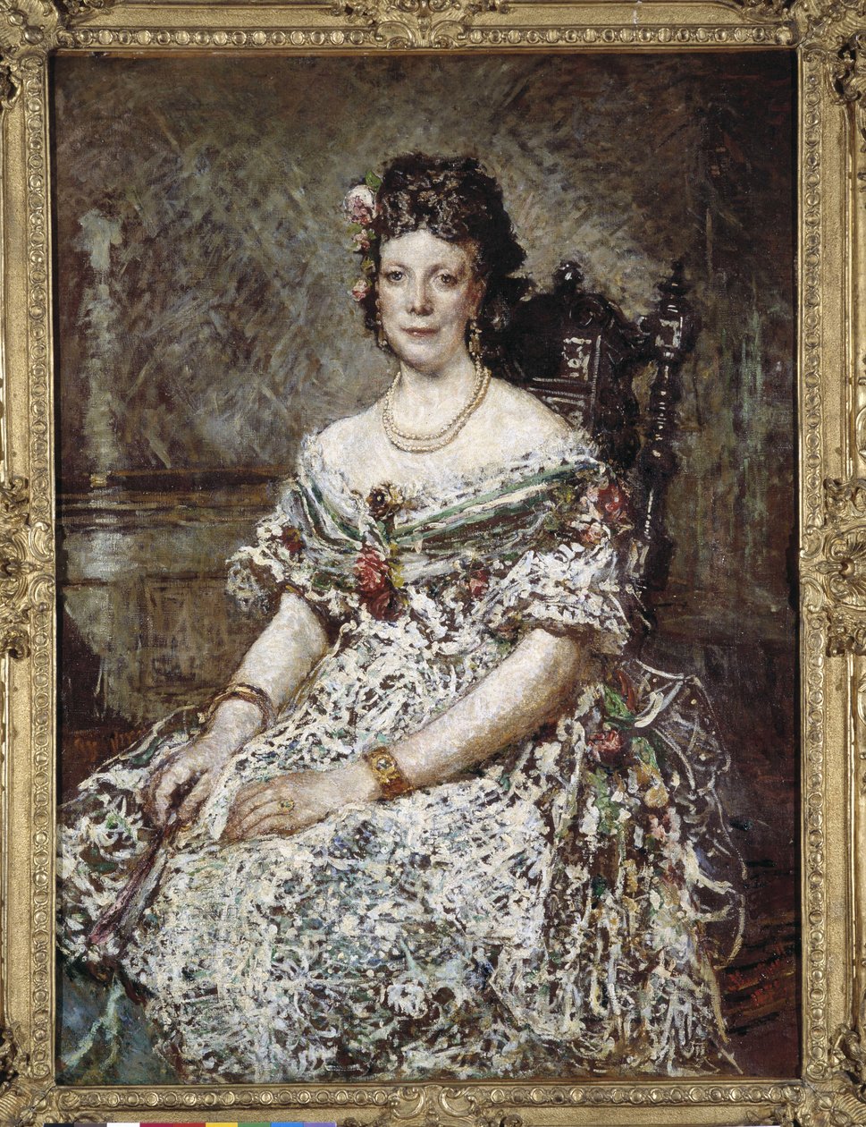 Madame Pascalin muotokuva tekijältä Adolphe Joseph Thomas Monticelli