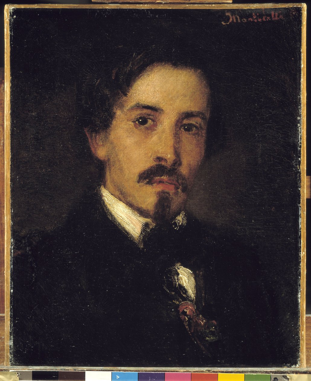 Taidemaalari Ferdinand Violan oletettu muotokuva, 1859 (öljy kankaalle) tekijältä Adolphe Joseph Thomas Monticelli