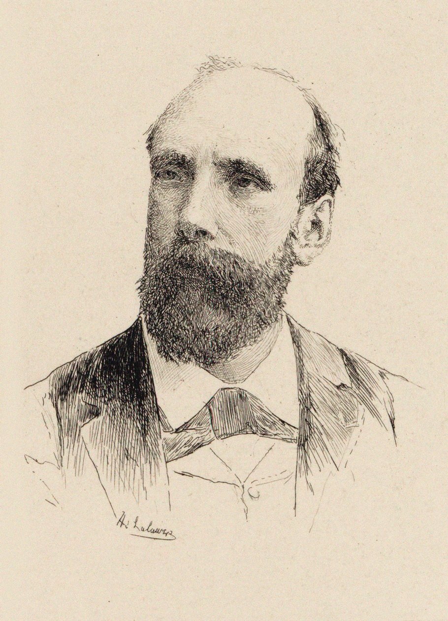 Säveltäjä Gaston Salvayren muotokuva 1847-1916, 1894. tekijältä Adolphe Lalauze