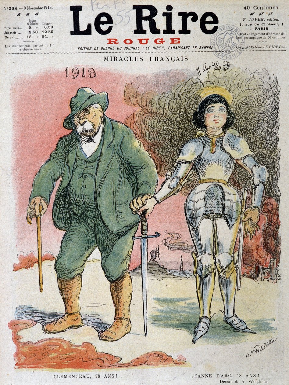 Ensimmäinen maailmansota (1914-1918): Ranskan ihmeet, Georges Clemenceau (1841-1929), vuonna 1918 Victoryn isä oli 78-vuotias ja Jeanne D