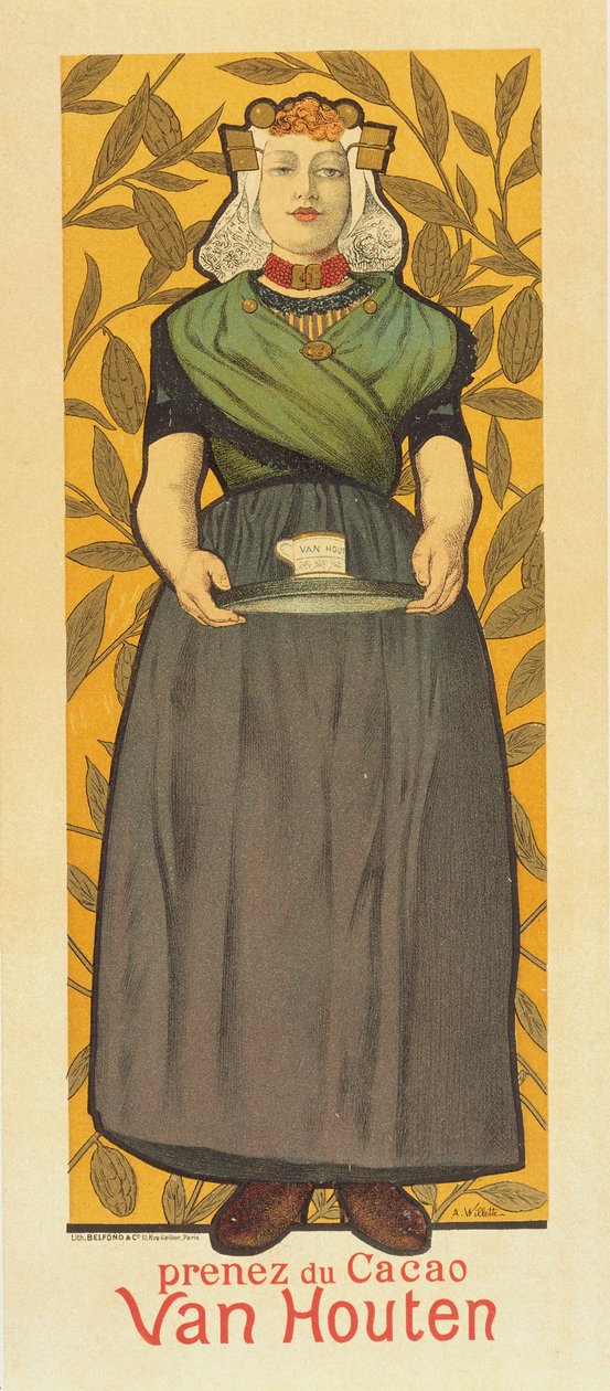 Prenez du Cacao Van Houten tekijältä Adolphe Leon Willette