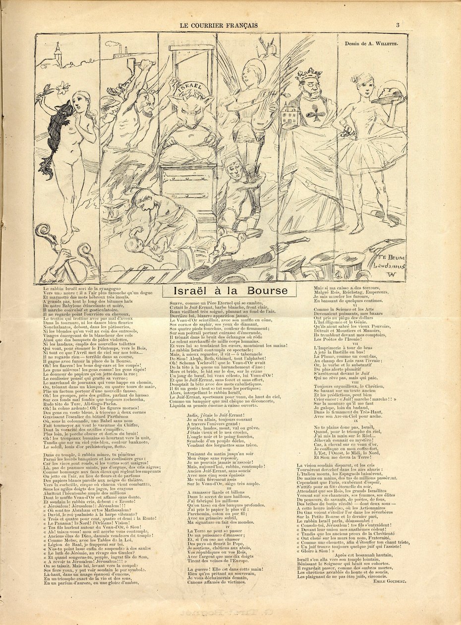 Courier francais, Satirique en B & B tekijältä Adolphe Leon Willette