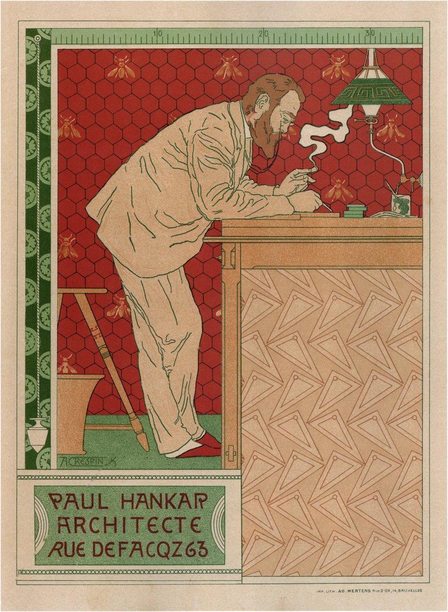 Paul Hankar, arkkitehti tekijältä Adolphe Louis Charles Crespin