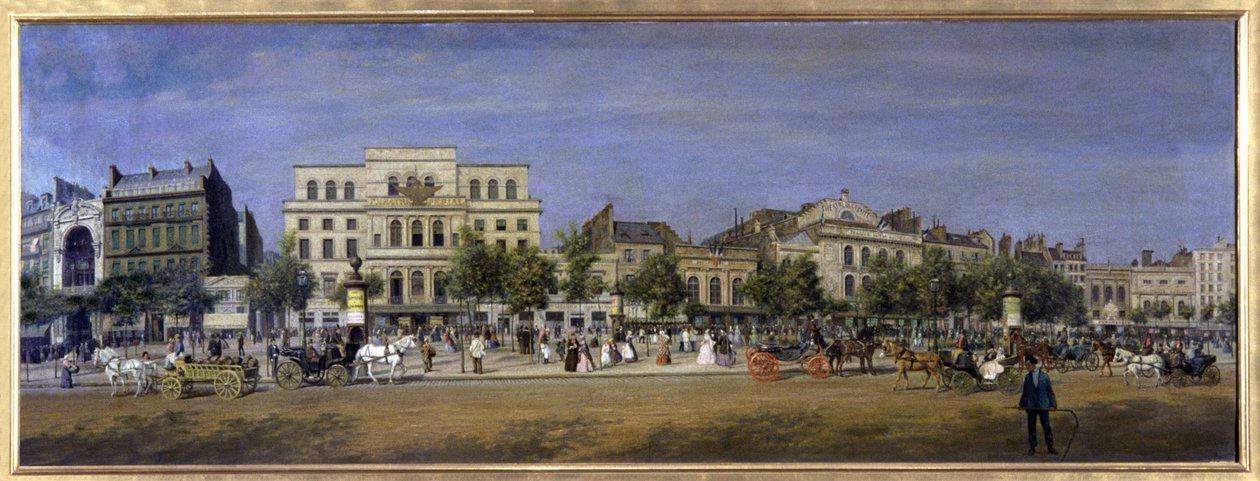 Pariisi, Boulevard du Temple tekijältä Adolphe Martial Potemont