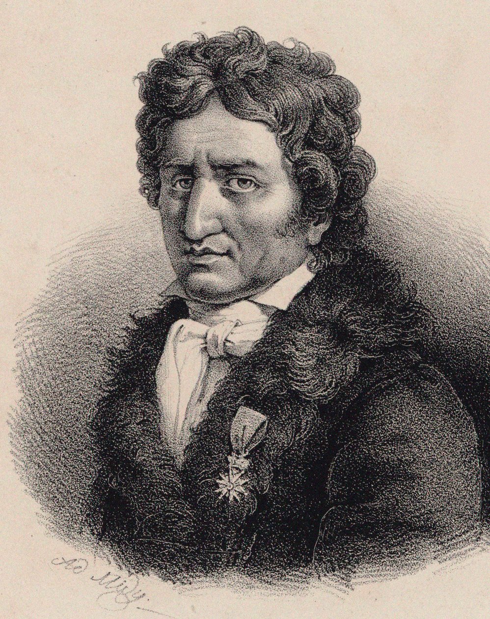 Säveltäjä Pierre-Alexandre Monsignyn muotokuva 1729-1817. tekijältä Adolphe Midy