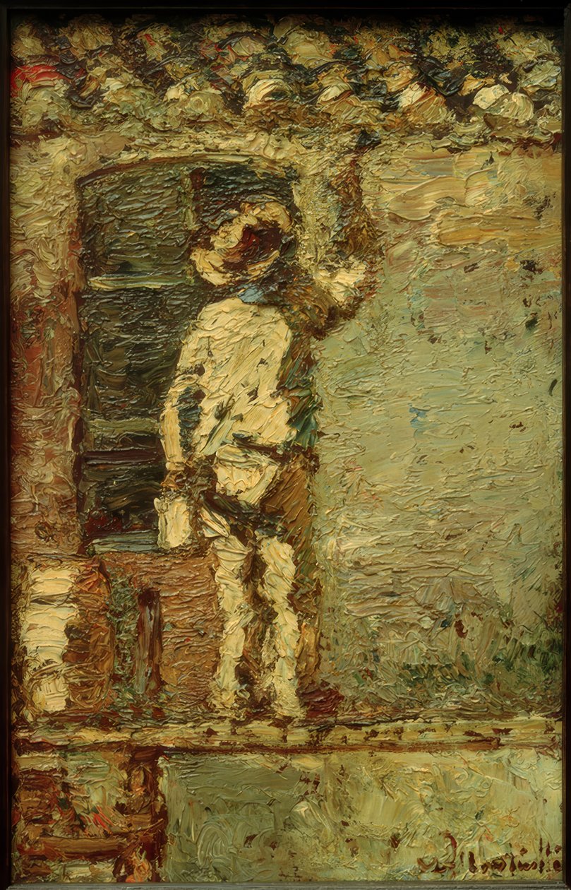 A.Monticelli, talomaalari talon seinällä tekijältä Adolphe Joseph Thomas Monticelli