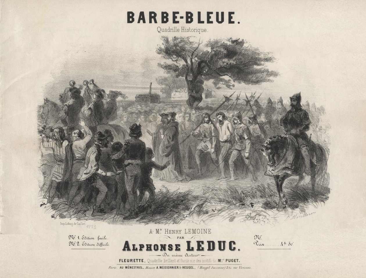 Alphonse Leduc - Siniparta, historiallinen kvadrilli tekijältä Adolphe Mouilleron