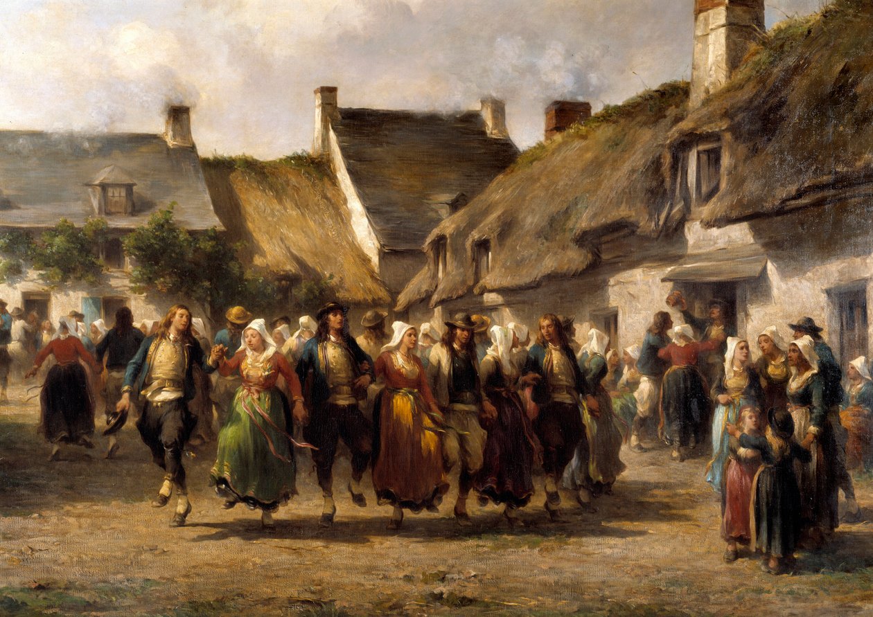 Häät Bretagnessa vuonna 1863 Adolphe Pierre Leleux