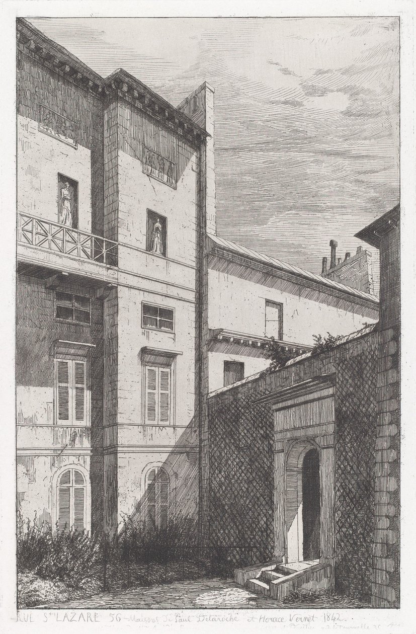 Rue St. Lazare 56, Paul Delarochen ja Horace Vernet