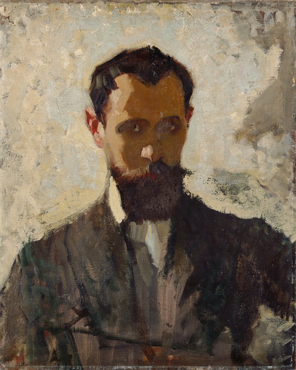 Self Portrait Study, n. 1912 (öljy kankaalle) tekijältä Adolphe Valette