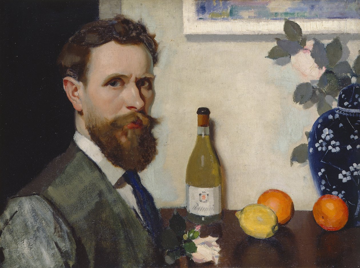 Omakuva, n. 1917 (öljy kankaalle) tekijältä Adolphe Valette
