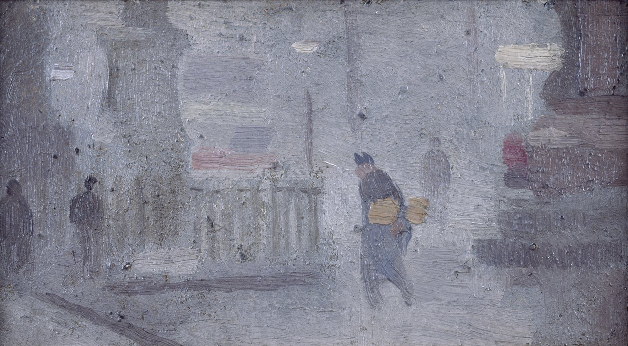 Study for Base of Statues, Albert Square, n. 1910 (öljy aluksella) tekijältä Adolphe Valette