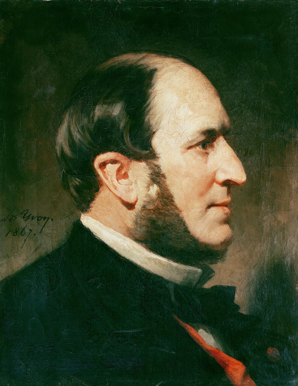 Baron Georges Eugene Haussmann (1809-91) 1867 tekijältä Adolphe Yvon