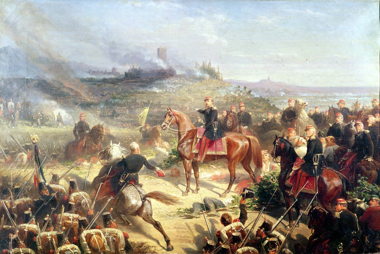 Solferinon taistelu, 24. kesäkuuta 1859 tekijältä Adolphe Yvon