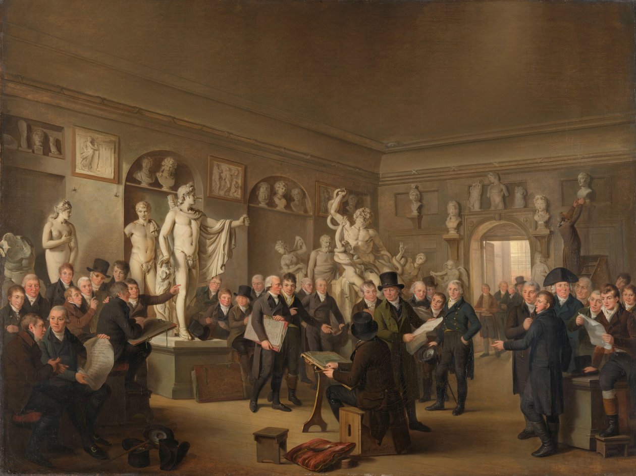 Felix Meritis -seuran veistosgalleria tekijältä Adriaan de Lelie
