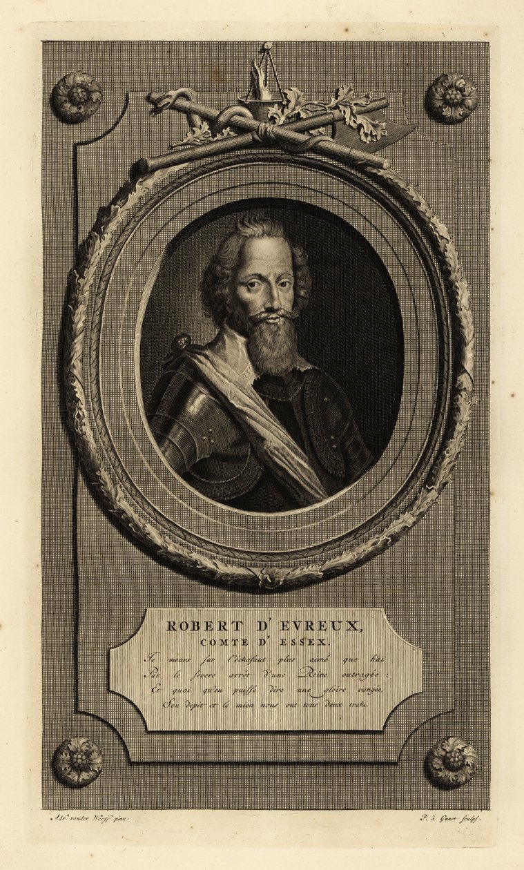 Robert Devereux, Essexin toinen jaarli, Elizabeth I:n suosikki. Robert d