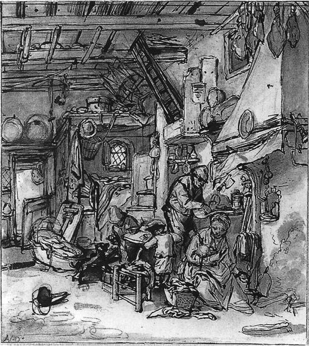 Perhe tekijältä Adriaen Jansz. van Ostade