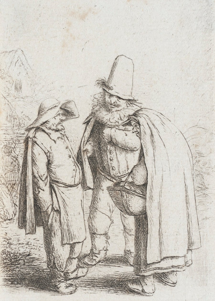 Kolme groteskifiguuria tekijältä Adriaen Jansz. van Ostade