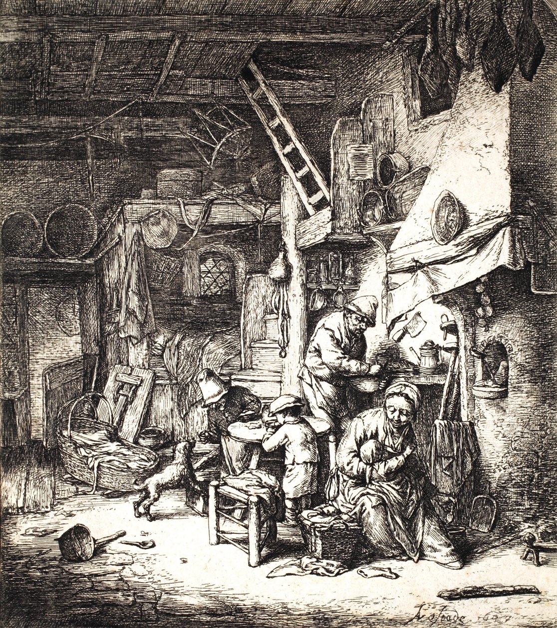 Talonpoikaisperhe, 1647 tekijältä Adriaen Jansz. van Ostade