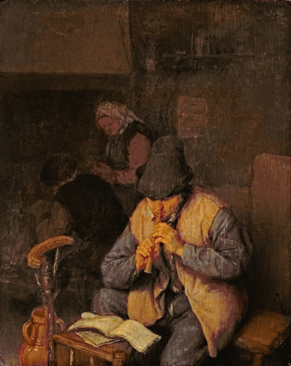Huilusoittaja, 1600-luku tekijältä Adriaen Jansz. van Ostade