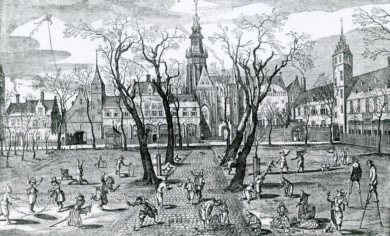 Lasten pelejä, 1618 tekijältä Adriaen Pietersz van de Venne