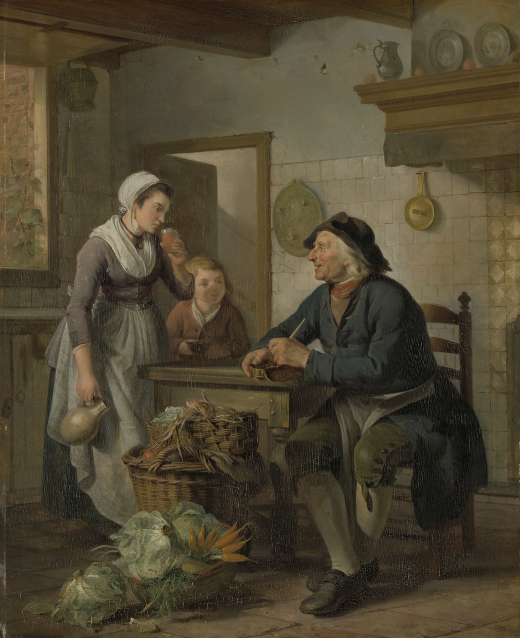 Aamuvierailu, 1796 tekijältä Adriaan de Lelie