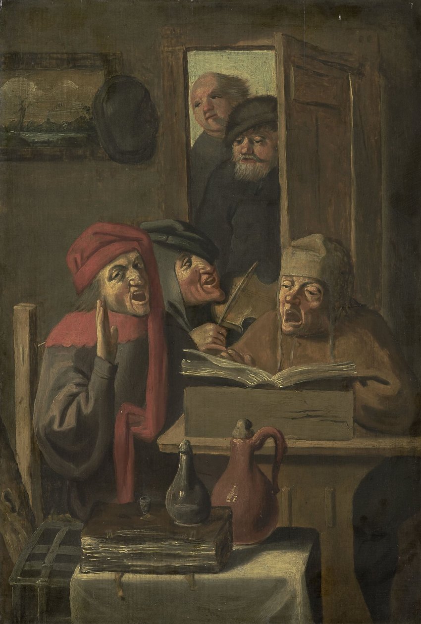Musiikkiyhtiö tekijältä Adriaen (after) Brouwer