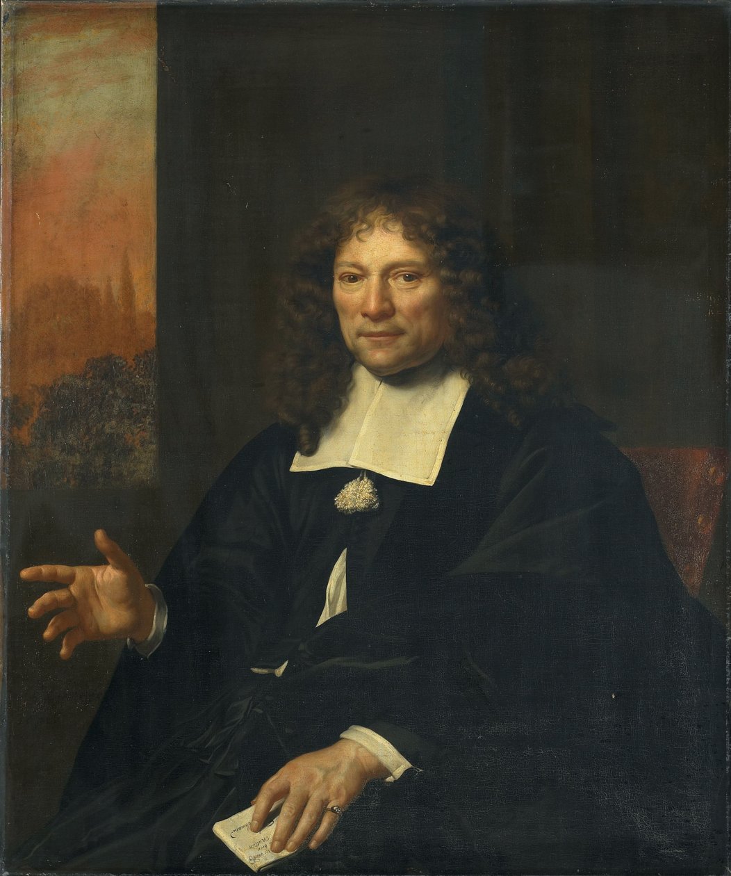 Muotokuva Daniel Nielius (1610-1689) tekijältä Adriaen Backer
