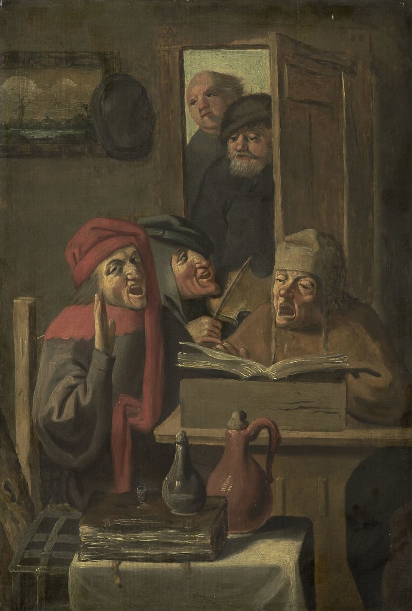 Musiikkiyhtiö tekijältä Adriaen Brouwer (manner of)