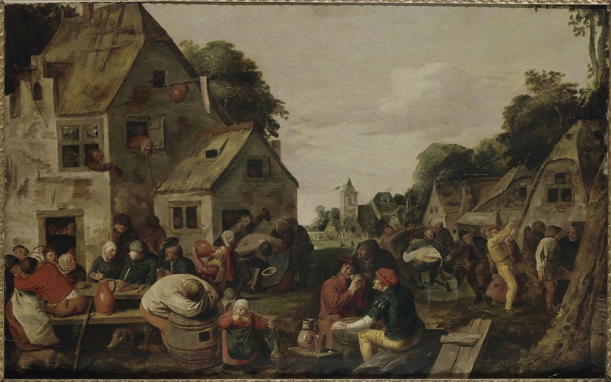 Kermesse. tekijältä Adriaen Brouwer