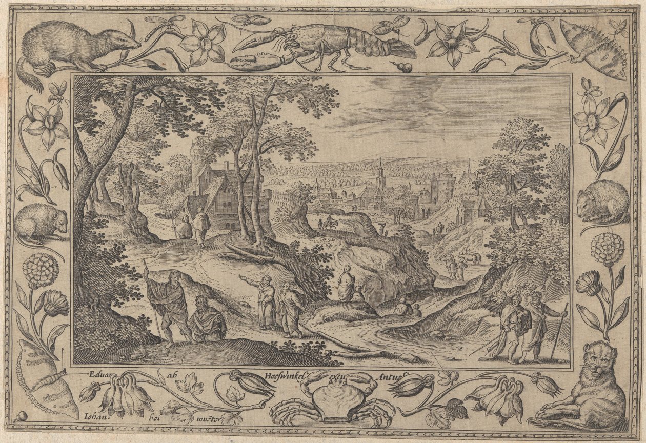 Apostolien lähettäminen, n. 1584. tekijältä Adriaen Collaert