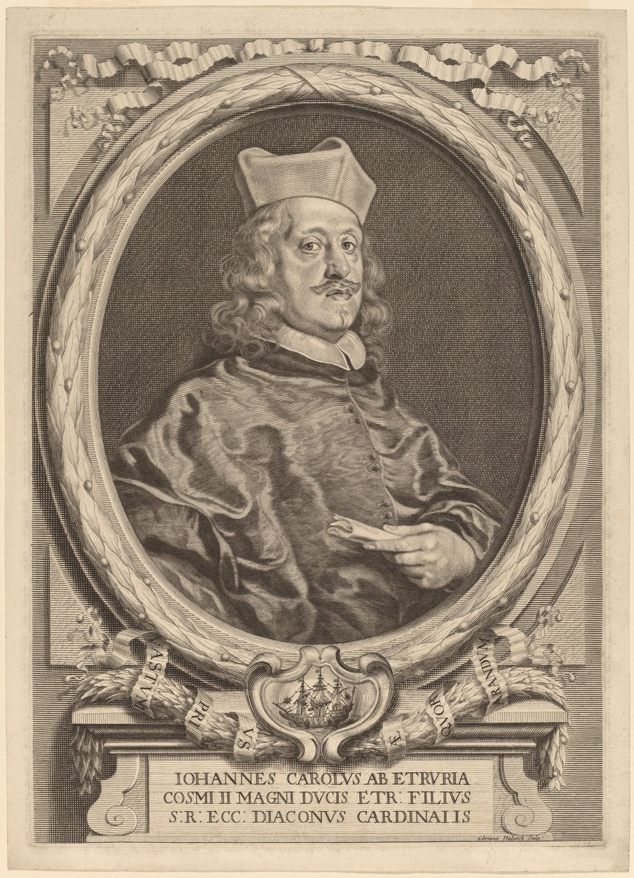 Kardinaali Giovanni Carlo dei Medici tekijältä Adriaen Haelwegh