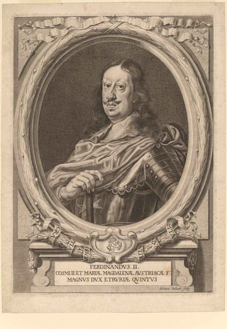 Ferdinand II, Toscanan suurherttua tekijältä Adriaen Haelwegh