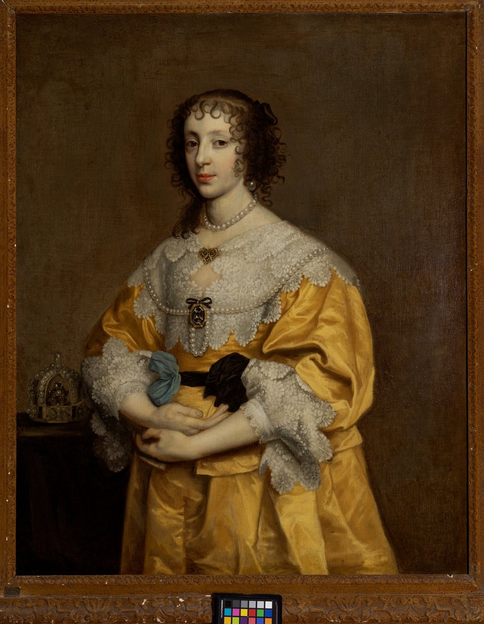 Henrietta Maria, Kaarle I:n kuningatar (1609-1680) tekijältä Adriaen Hanneman