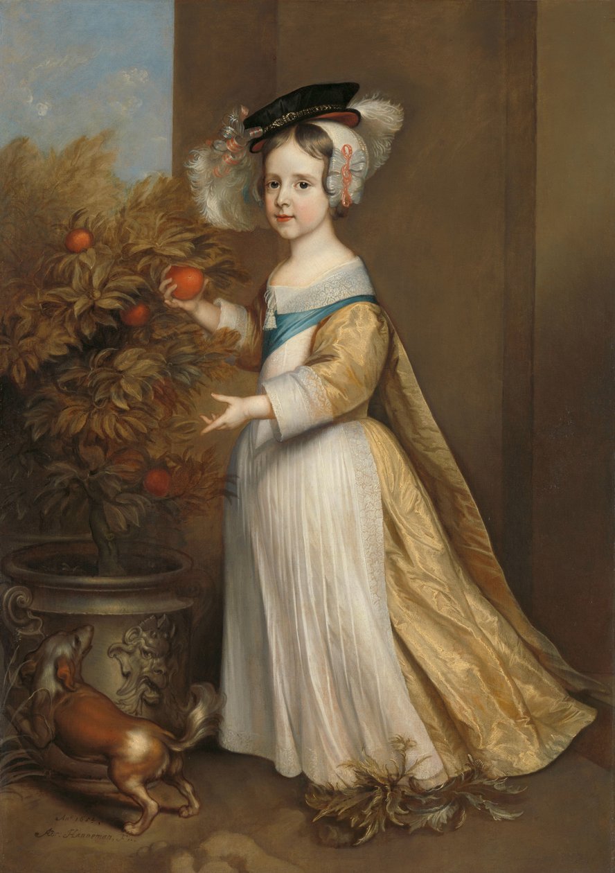 Vilhelm III (1650-1702), Orangen prinssi, lapsena tekijältä Adriaen Hanneman