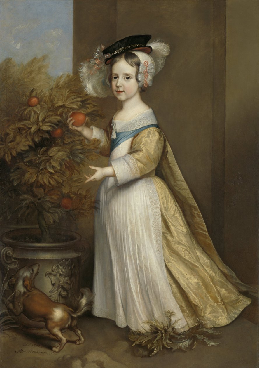 Vilhelm III, Orangen prinssi, lapsena, 1654 tekijältä Adriaen Hanneman