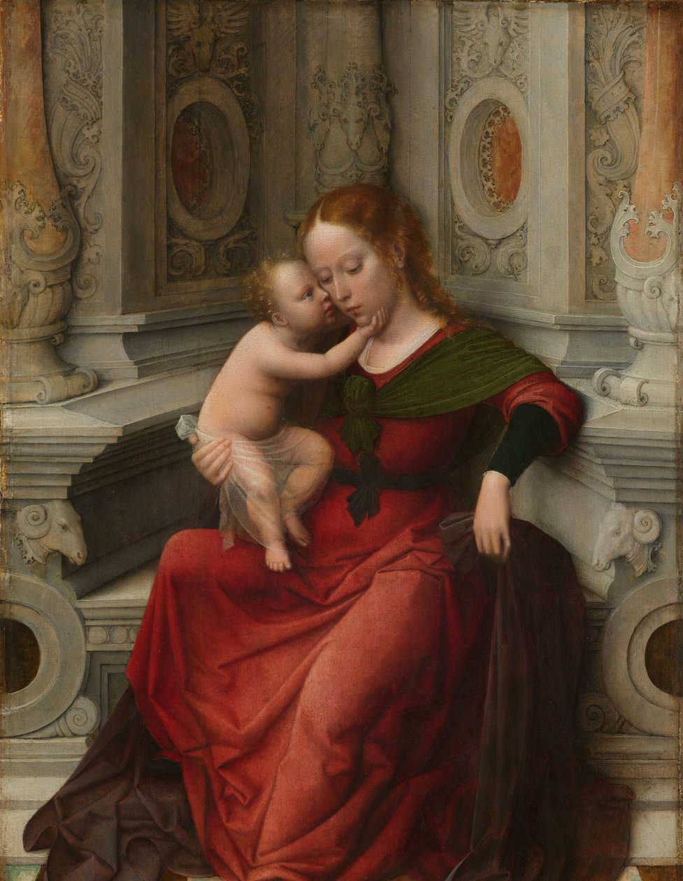 Neitsyt ja lapsi Madonna ja lapsi tekijältä Adriaen Isenbrant (attributed to)