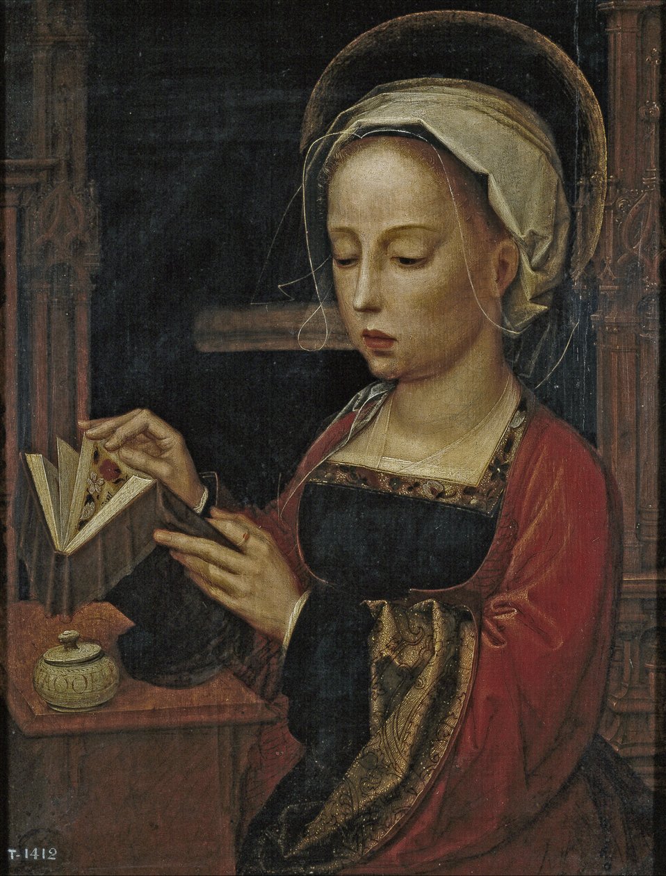 Maria Magdaleena lukee tekijältä Adriaen Isenbrandt or Isenbrant