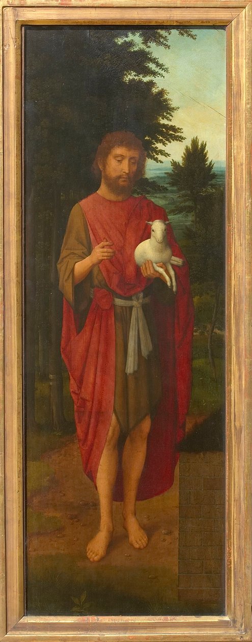 Pyhä Johannes Kastaja triptyykin siipi, 1530-luku. tekijältä Adriaen Isenbrant