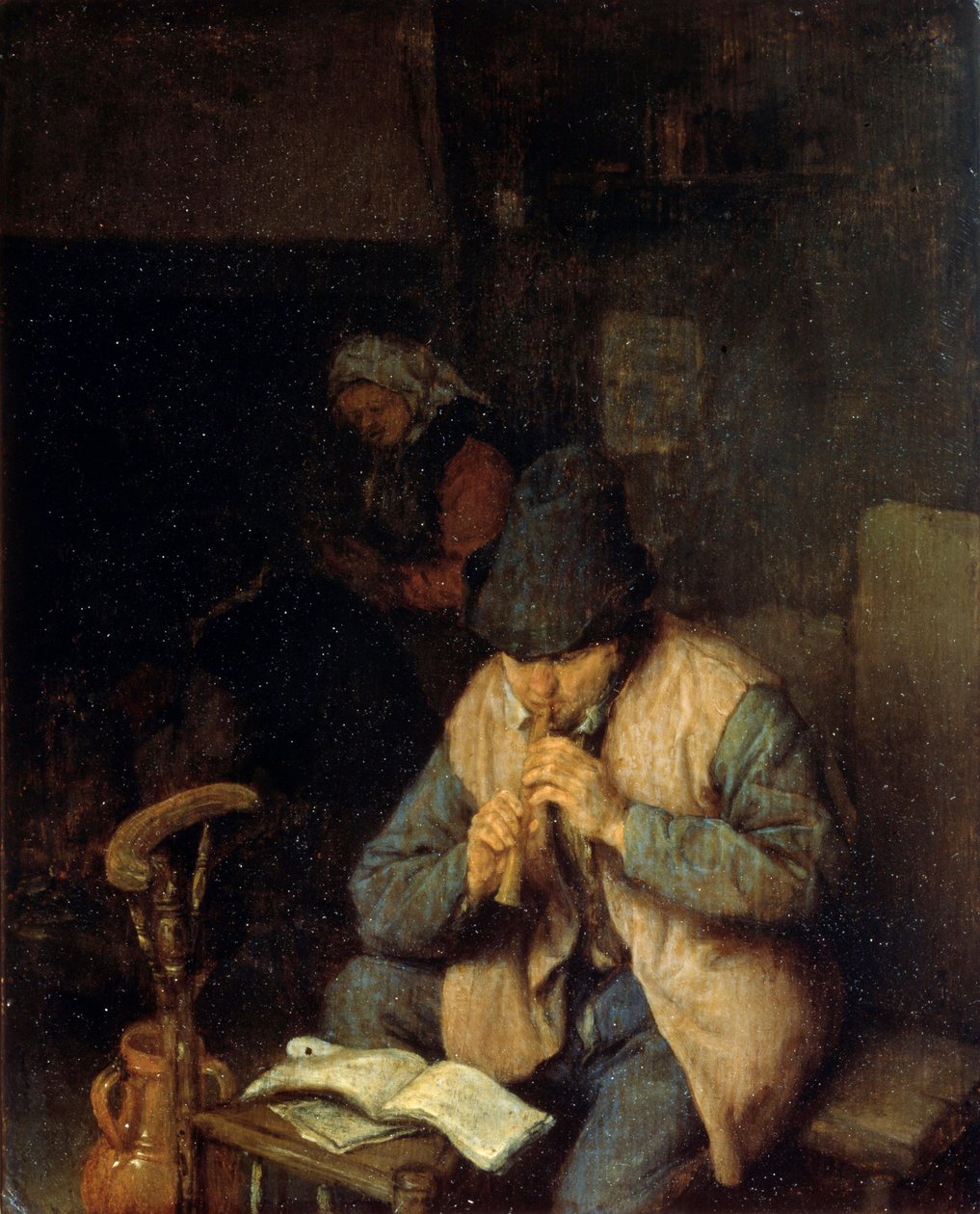 Huilisti, c1660 tekijältä Adriaen Jansz. van Ostade