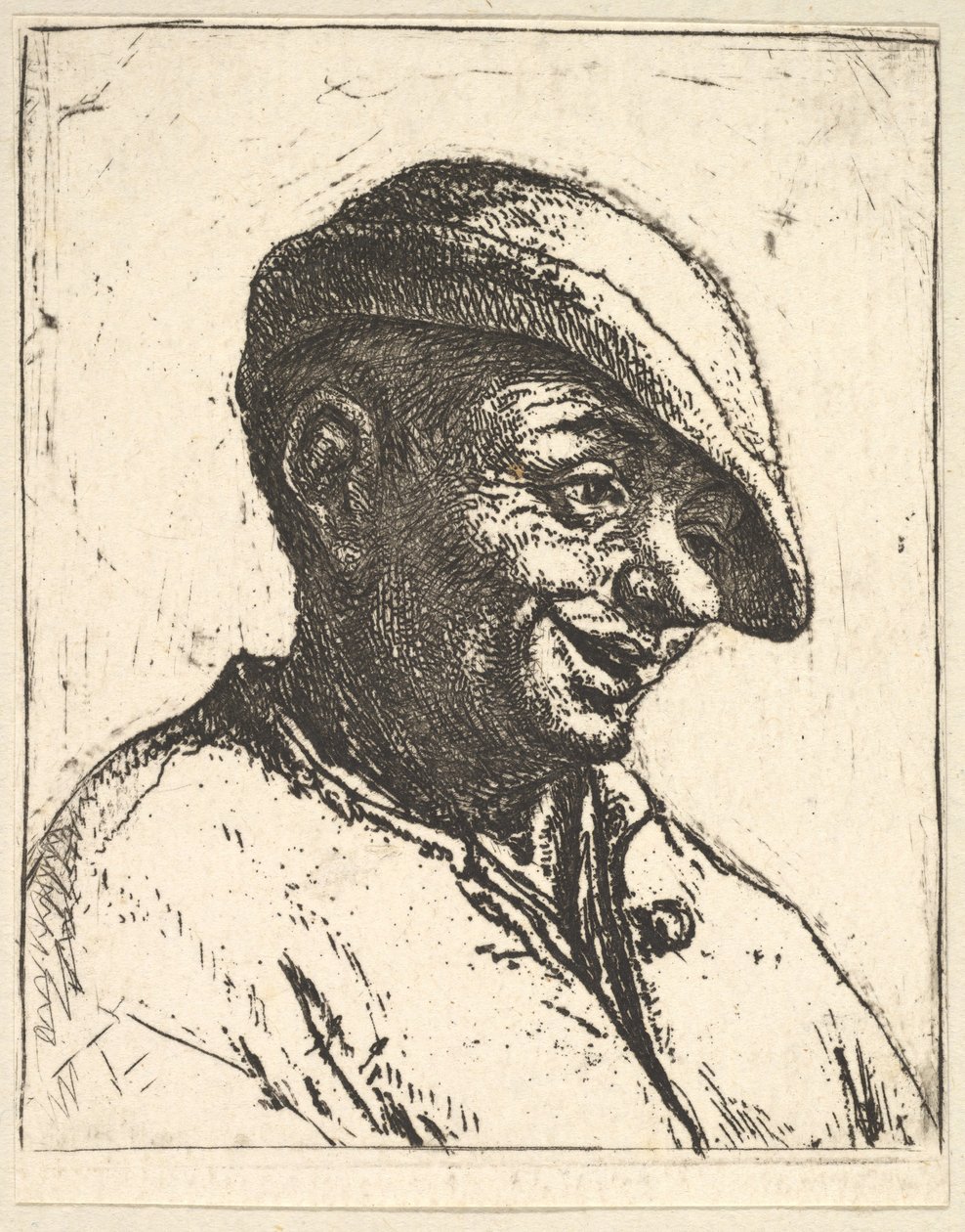 Naurava talonpoika, 1610-85. tekijältä Adriaen Jansz. van Ostade