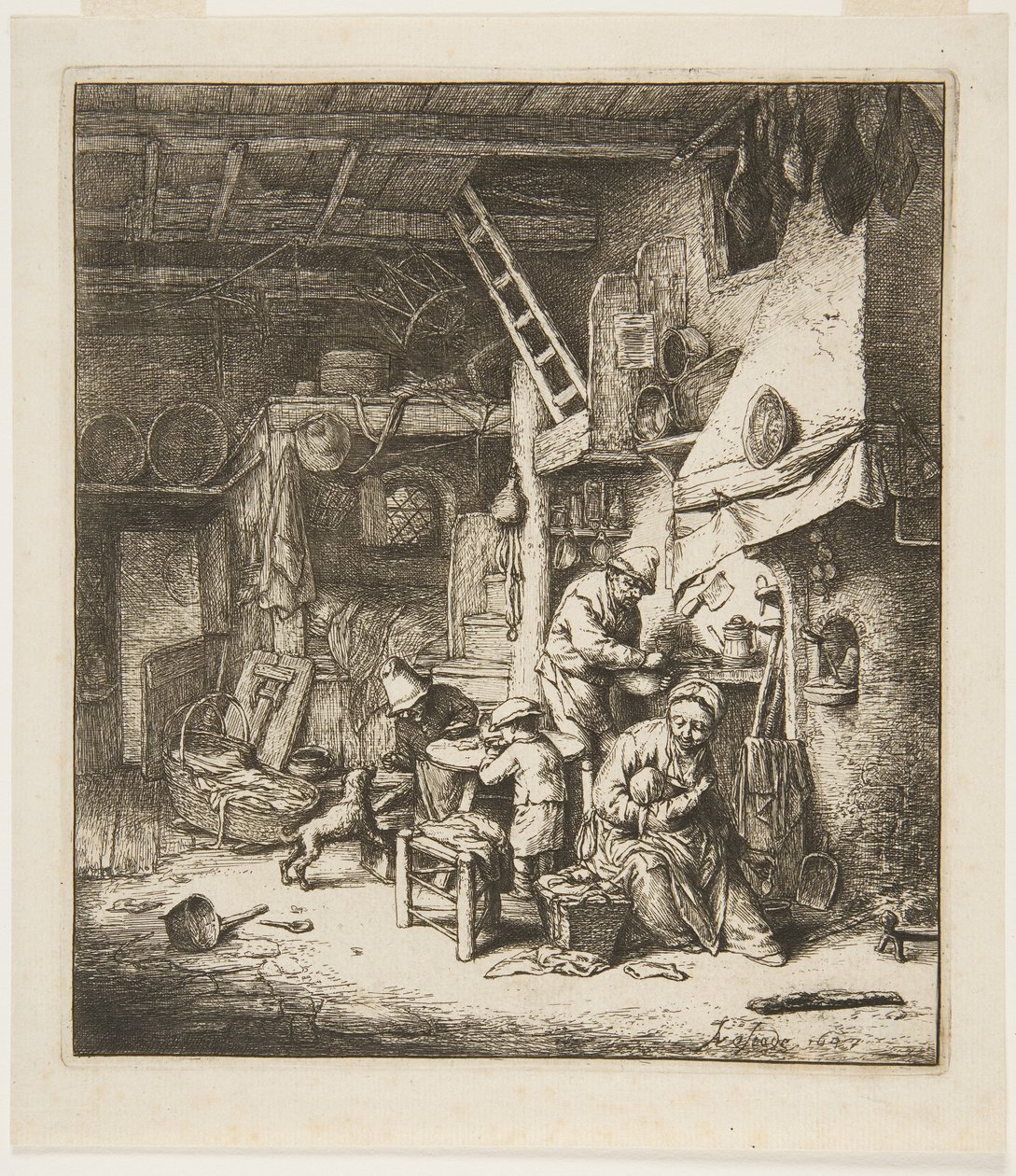 Talonpoikaisperhe tekijältä Adriaen Jansz. van Ostade